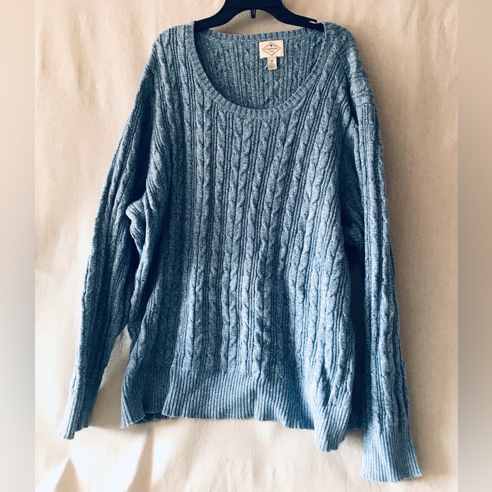 St. John’s bay knitted sweater blue used 3x